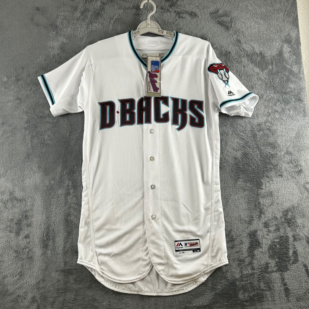 Majestic Arizona Diamondbacks Flex Base Authentic MLB Jersey Mens 40 White New